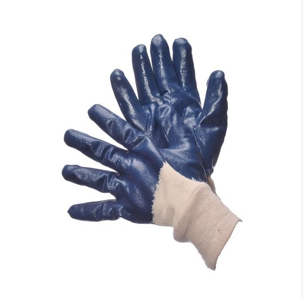 Blue Nitrile Coated Knit Wrist 96-6120