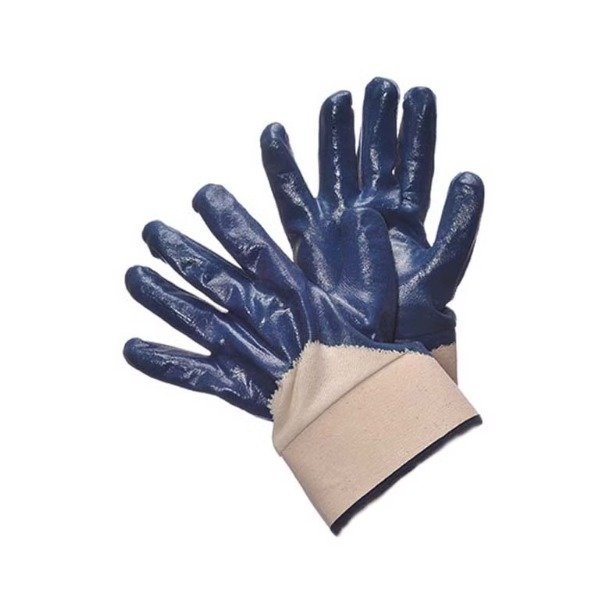 Blue Nitrile Coated with Canvas Cuff 96-6110