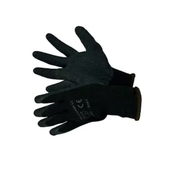 10 Gauge Black String Knit W/ Black Latex 50-3242BKBK-1