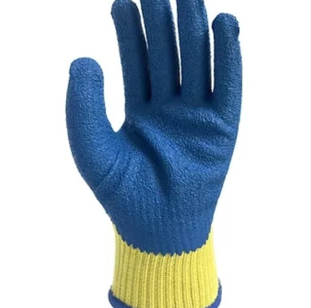 10 Gauge Cut resistant A4 Shell with Blue Latex Palm 50-300KVBU