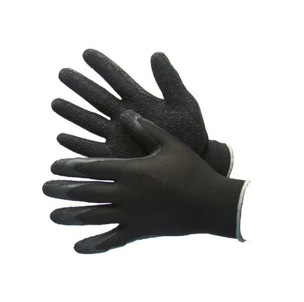 13 Gauge Black Polyester Shell with Textured Black Latex Coating 50-8842PBK