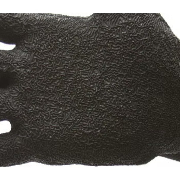 13 Gauge Black Polyester Shell with Textured Black Latex Coating 50-8842PBK