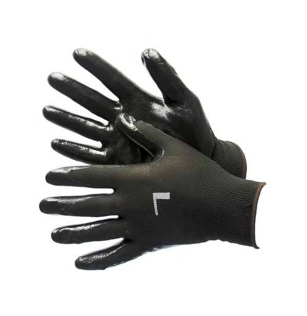 Black Polyester Shell with Black Nitrile Coating 50-8839PBK