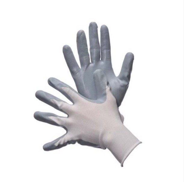 White Nylon Shell with Grey PU Coating 50-6639
